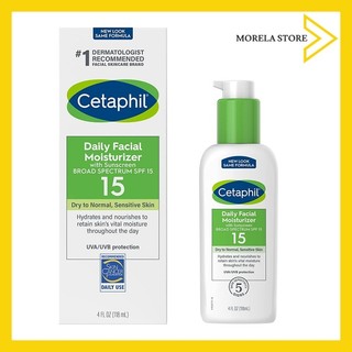 Kem dưỡng ẩm không nhờn chống nắng Cetaphil Daily Facial Moisturizer with Sunscreen Broad Spectrum SPF 15 118ml