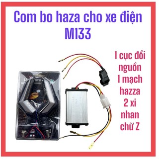 Combo haza nháy 4 xi nhan xe điện m133+cục đổi nguồn