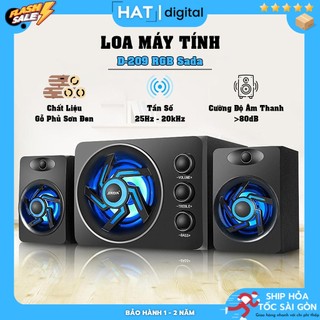 Loa máy tính bluetooth sada d-209 rgb super bass | loa bluetooth mini sada d-209 7 chế độ màu ,bảo hành 12 tháng