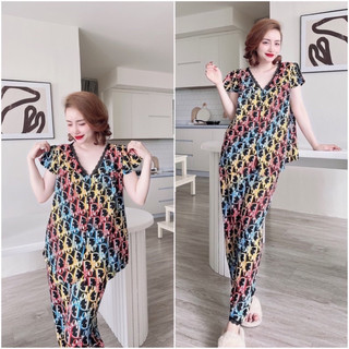 Sale lẻ size - đồ bộ bigsize lụa mango 50-85kg