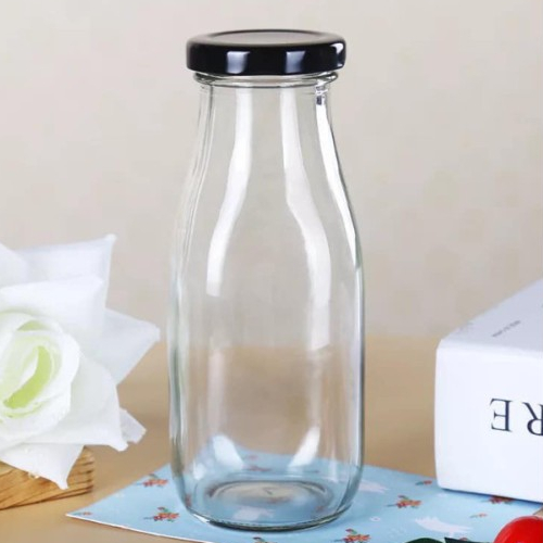 Chai Thủy Tinh Đựng Sữa Hạt, Nước Ép, Trà Sữa - Nắp Thiếc, Nắp Nhôm, Nắp Nhựa 200ml, 250ml, 330ml, 500ml,1Lít Chailo170