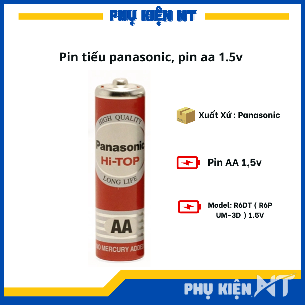 Pin tiểu panasonic, pin aa 1.5v | Phụ Kiện NT