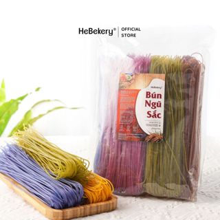 [1KG] Bún Ngũ Sắc Tự Nhiên Từ Rau Củ 5 Vị - Bún Rau Củ Màu Ăn Kiêng Healthy HeBekery by HeBe