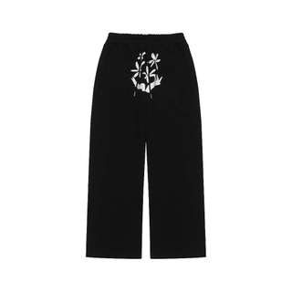 Quần nỉ "nở hoa" sweatpants - màu đen - numbers chính hãng