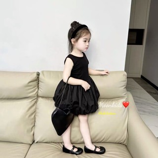 Váy bé gái 2 dây chéo đính kèm nơ lưng cho bé yêu từ 8-20kg