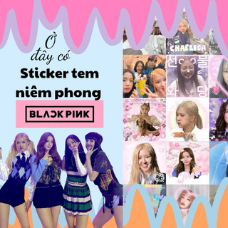 Sticker niêm phong Blackpink. Hình dán, tem niêm phong, Deco trang trí gói hàng
