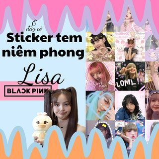 Sticker niêm phong Lisa . Hình dán, tem niêm phong, deco trang trí gói hàng
