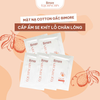 Combo 5 mặt nạ Cotton Gấc Bimore cấp ẩm se khít lỗ chân lông