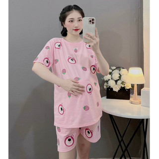 Bộ đồ bầu cộc chất ĐŨI SANG CHẢNH cho mẹ bầu mặc ở nhà  hay dạo phố siêu xinh