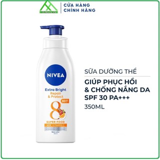 Sữa Dưỡng Thể Nivea Trắng Da & Chống Nắng Nivea 350ml - Ban Ngày