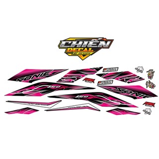 Tem rời Sonic 150cc mẫu Tem lửa đen hồng mới nhất