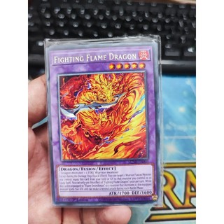 1 lá thẻ bài fighting flame dragon - mzmi-en005 - rare 1st edition