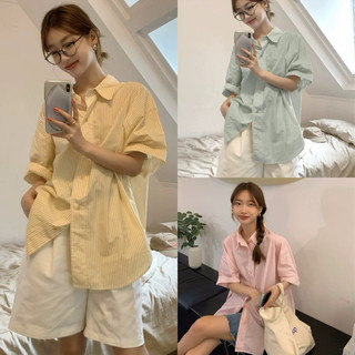 Áo sơmi basic tay ngắn chất đũi xốp siêu mát, áo sơmi tay ngắn đủ màu