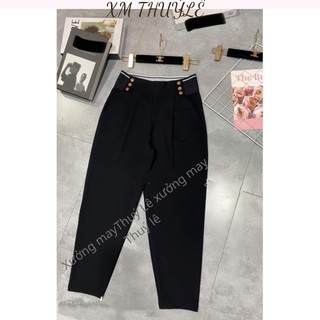 Quần baggy bigsize,quần âu umi nữ, kiểu dáng baggy cạp chun sau co giãn 4 chiều - umi bản cạp chun cao 10cm ,
