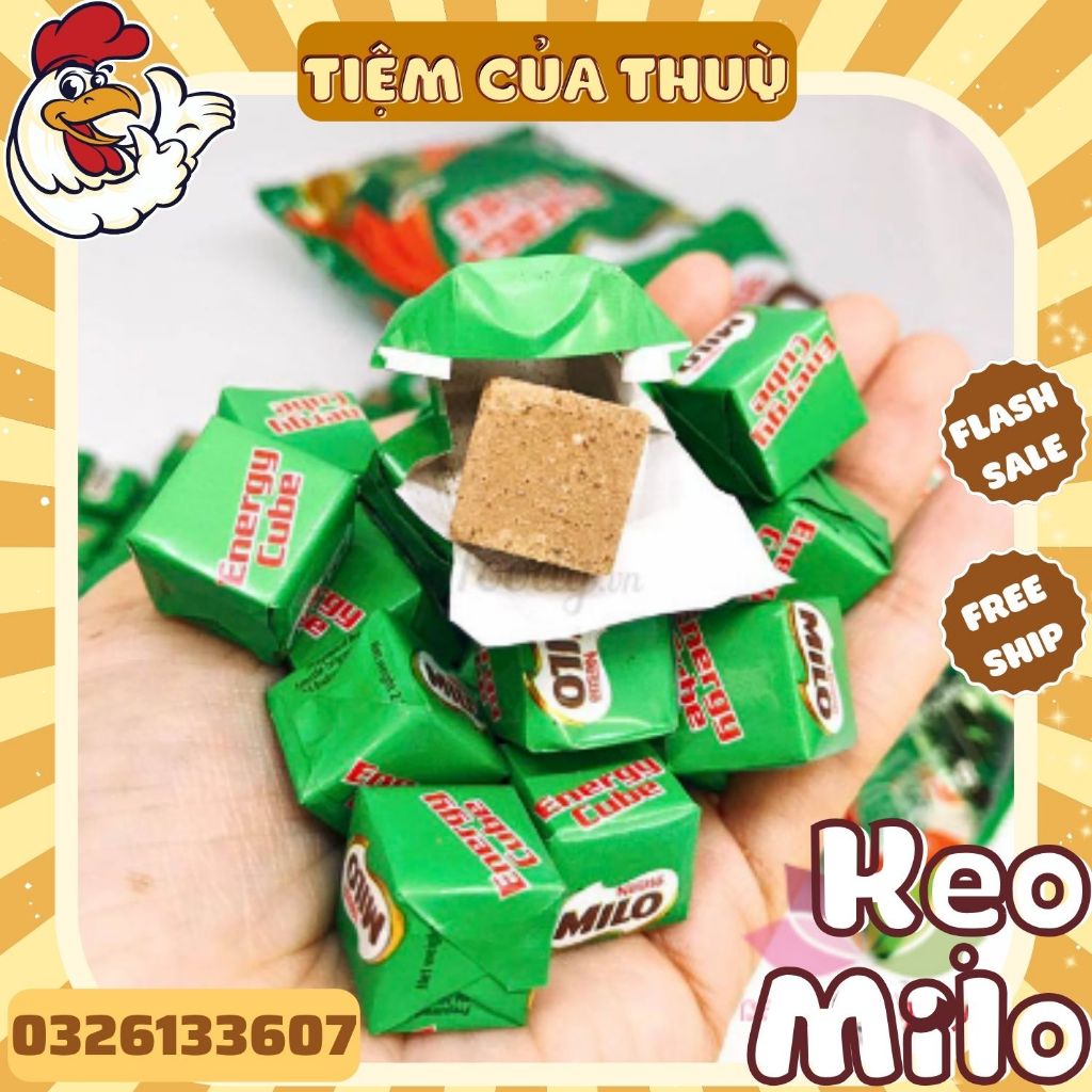  Kẹo Milo Cube Cacao Thái Lan 2.75G Kẹo Milo Energy Cube Thái Lan
