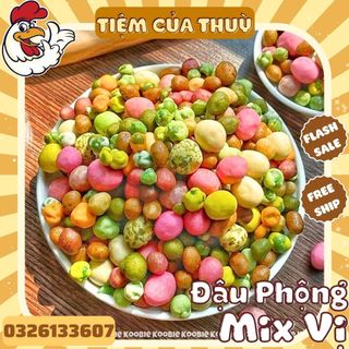 500g đậu phộng da cá mix vị thơm ngon, đậu mix dinh dưỡng, đậu phộng cốt dừa, tiệm ăn vặt thuỳ bùi