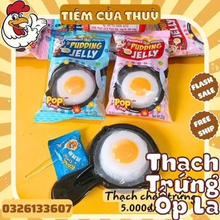 Kẹo thạch pudding trứng ốp la mix kẹo nổ tuổi thơ
