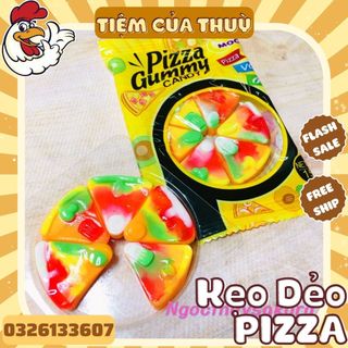 Kẹo Dẻo Pizza Gumdrop Hương Trái Cây , Kẹo Gummy Pizza Tuổi Thơ