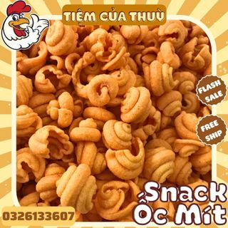 500G Snack Ốc Mít Cay, Bim Bim Hình Ốc Cay Nhẹ Giòn Tan Đậm Đà, Bim Bim Lạng, Tiệm ăn vặt Thuỳ Bùi