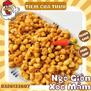 500G Ngô Sấy Giòn Xóc Mắm Cay, Ngô Giòn Xóc Mắm, Ngô Cay, đồ ăn vặt, Tiệm ăn vặt Thuỳ Bùi