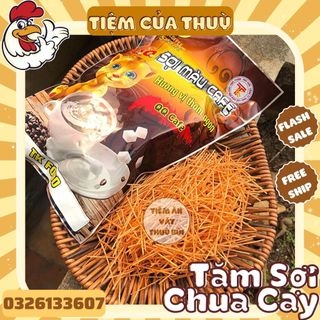 5 gói snack sợi màu cafe, tăm cay sợi cay tuổi thơ, que cay cổng trường
