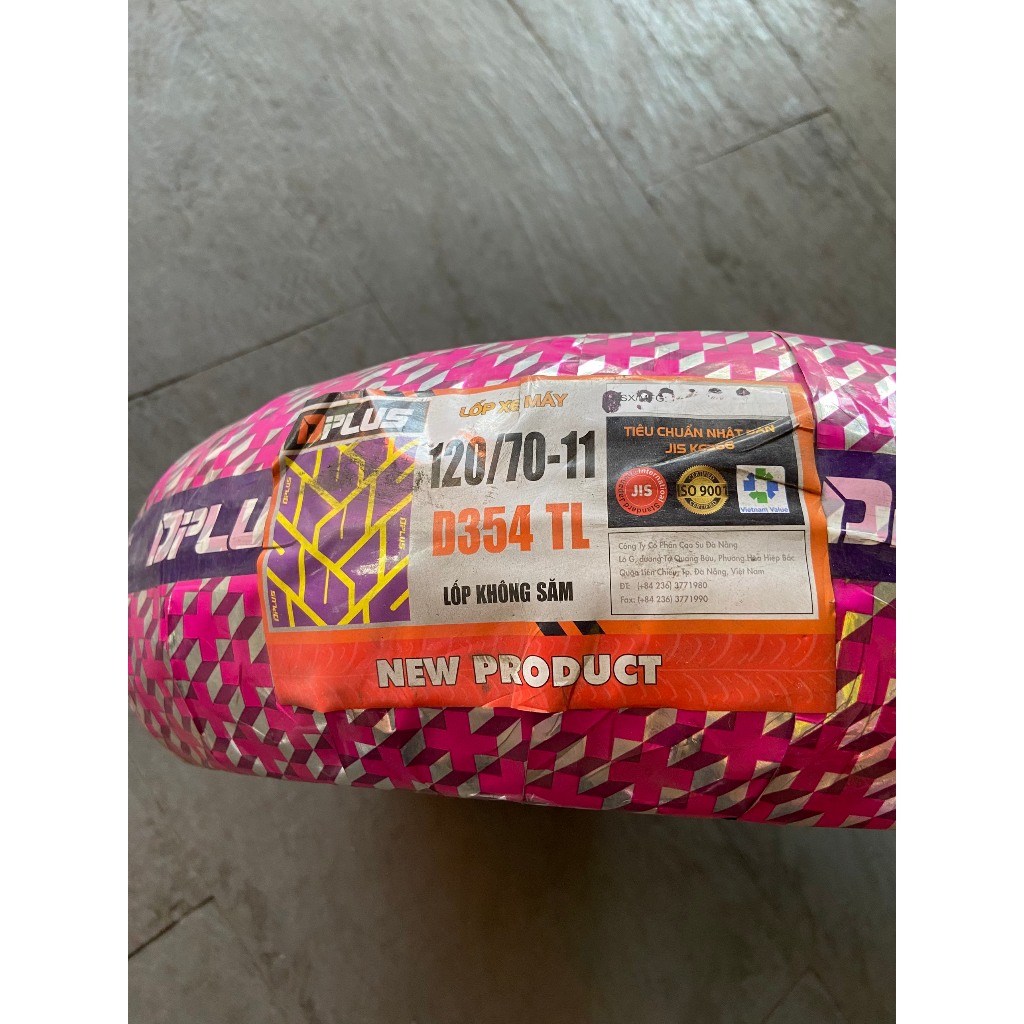 Lốp DPLUS 120/70-11 vỏ sau Vespa Primavera