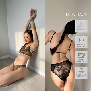 Bralette - Đồ Lót Thiết Kế - Set Bra Low Back Phối Với Đầm Hở Lưng