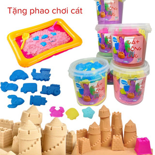 CÁT ĐỘNG LỰC TAKACOL có khuôn chơi kèm, không dính tay, đựng trong xô nặng 1kg (tặng phao)