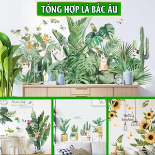 Decal trang trí dán tường Lá và cây leo-BA2219