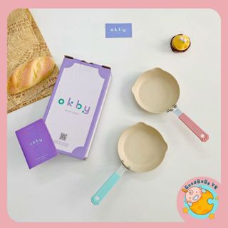 Chảo chống dính hình gấu OKBY 14cm chế biến đồ ăn dặm cho bé Goodbabyvn