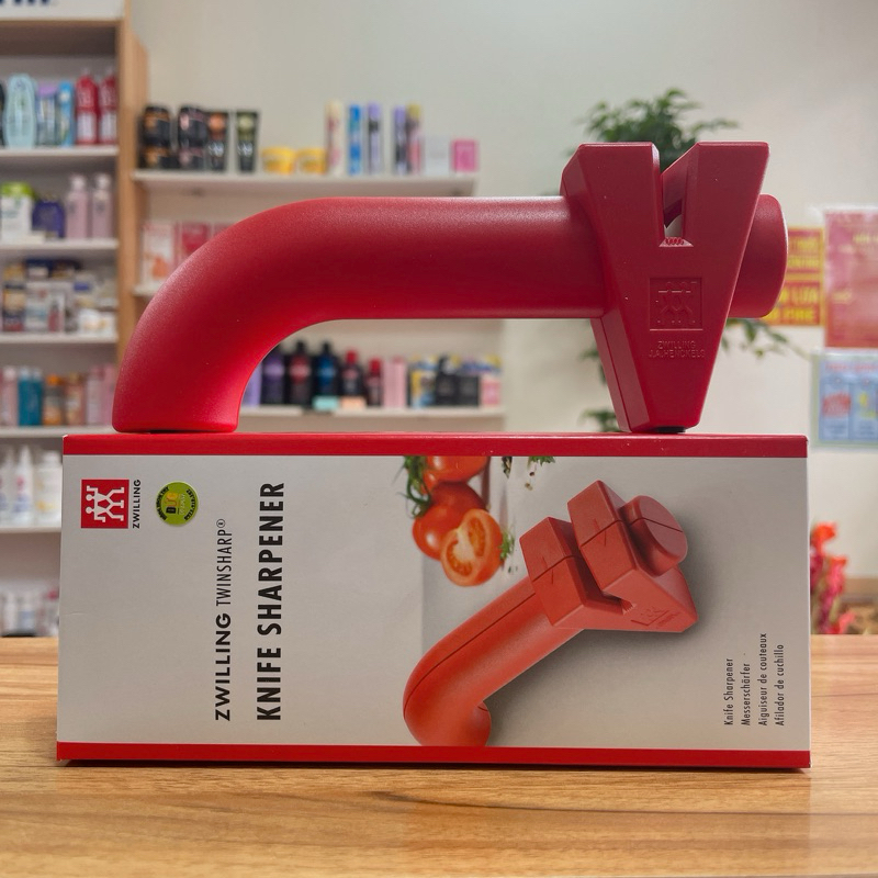 [Đủ Bill] MÀI DAO ZWILLING TWINSHARP ĐỎ (hàng Đức đủ Bill)