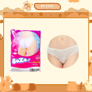SET 5 QUẦN LÓT GIẤY CAO CẤP SOZO ĐŨNG VẢI CHÍNH HÃNG BAYBY HIỀN TRANG, BAO CHUN ĐŨNG LÓT VẢI MỀM KHÔNG GÂY NGỨA
