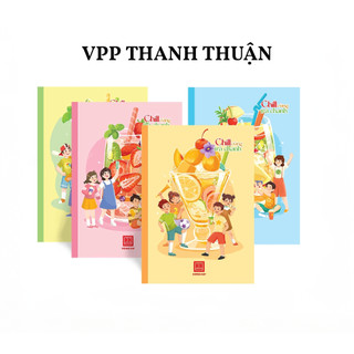 Combo vở 4 ô ly vuông 200 trang South Star Cupcake 0748 giấy dày. (5 quyển)