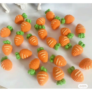 [MÓC KHOÁ LEN] cà rốt, móc khoá len handmade