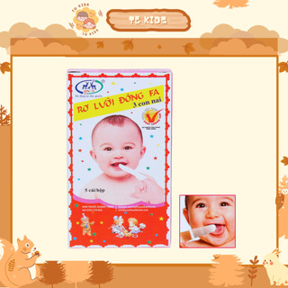 [Hộp 5 chiếc] Rơ lưỡi cho bé Đông Fa, tưa lưỡi vệ sinh trọn gói đồ sơ sinh cho con
