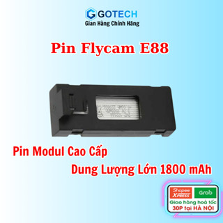 Pin Flycam E88 Max, K998 ProMax, S2S, E88 Pro, E99 Max Máy Bay Không Người Lái 3.7v Dung Lượng Cao 1800 mah Hàng Bóc Máy
