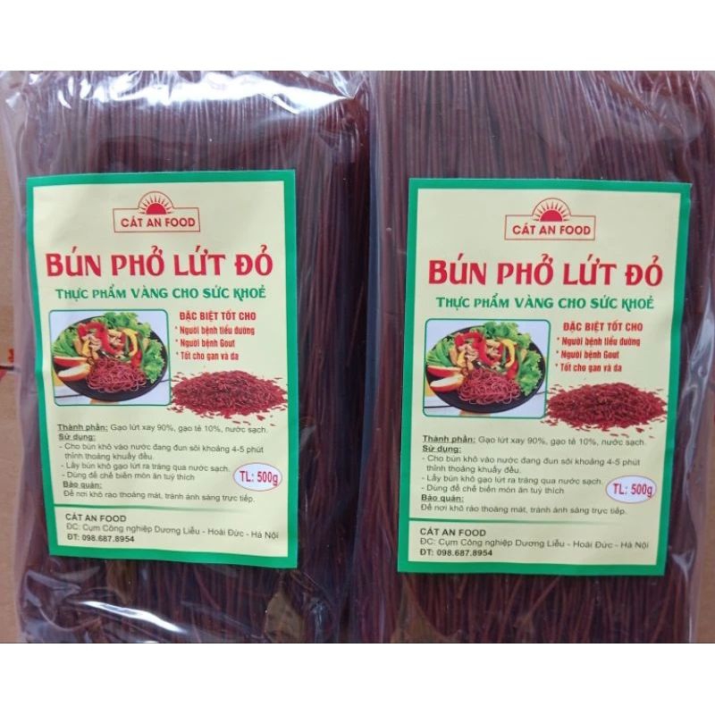 (Sỉ 10kg) Bún phở gạo lứt đỏ 10 kg