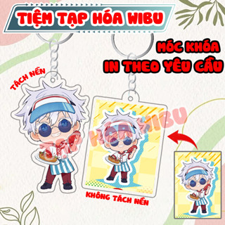 Móc Khoá Acrylic In Theo Yêu Cầu Phụ Kiện Trang Trí Túi Xách Balo Chìa Khóa Anime Manga 5Cm Tiệm Tạp Hóa Wibu
