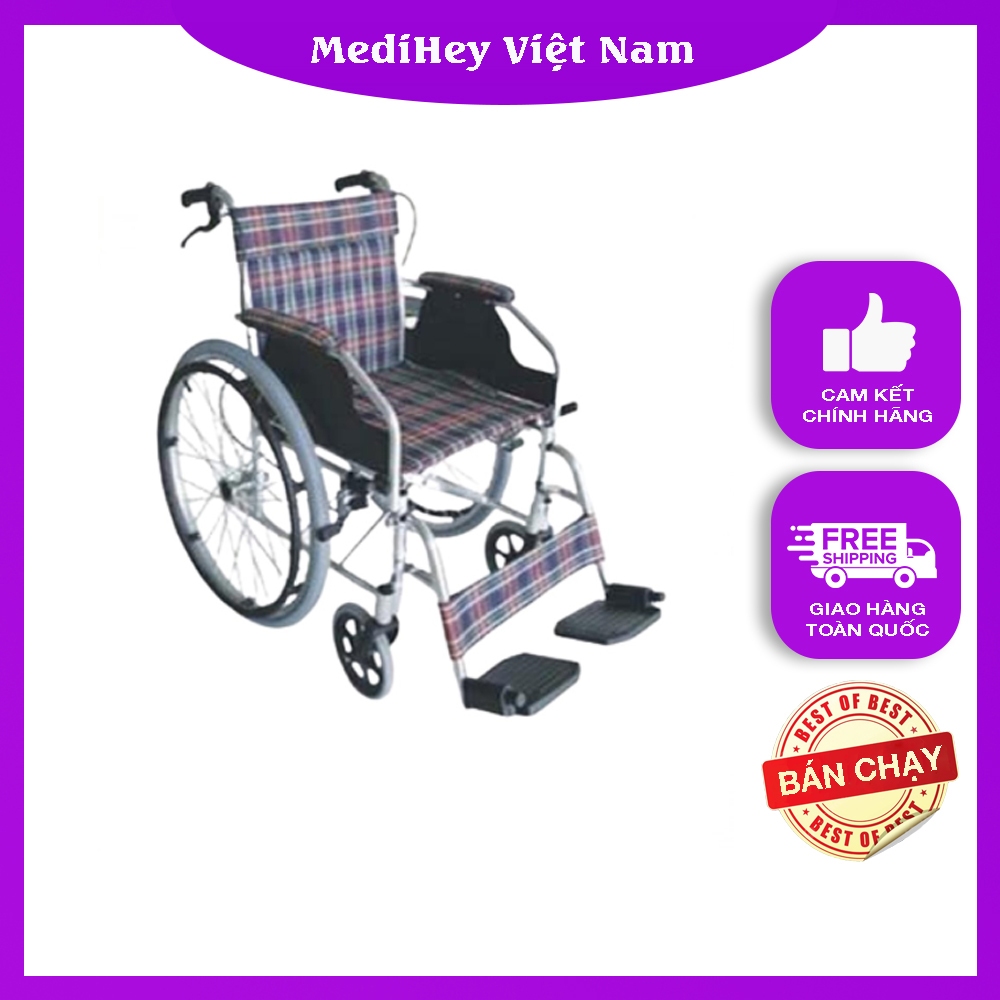 Xe Lăn Tiêu Chuẩn Lucass X75 (X75J) Có Thiết Kế Khung Xe Chắc Chắn