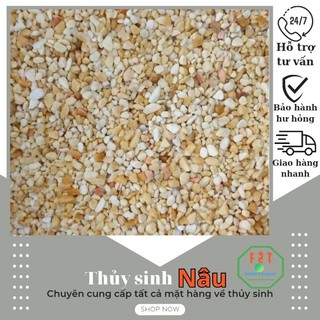 Sỏi vàng, trắng, đen dùng để trải nền trang trí hồ cá, bể thủy sinh, chậu sen đá 1 kg