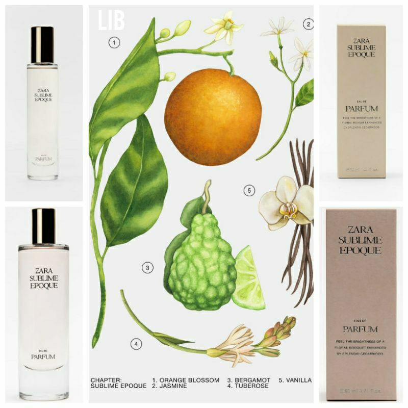 [Chính hãng] NƯỚC HOA ZARA SUBLIME EPOQUE (chai lớn 80ml, chai nhỏ 30ml)