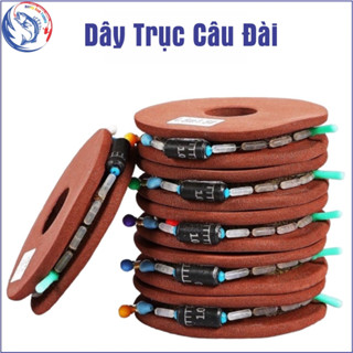 Dây trục Nâu câu đài buộc sẵn. Cước câu cá tàng hình. Dài 3.6m đến 6.3m thích hợp câu Rô, Diếc, Chép