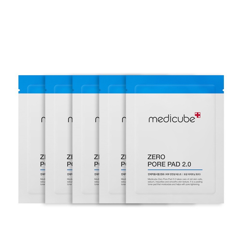 Set 5 gói toner thu nhỏ lỗ chân lông MEDICUBE ZERO PORE PAD (gói 2 miếng)