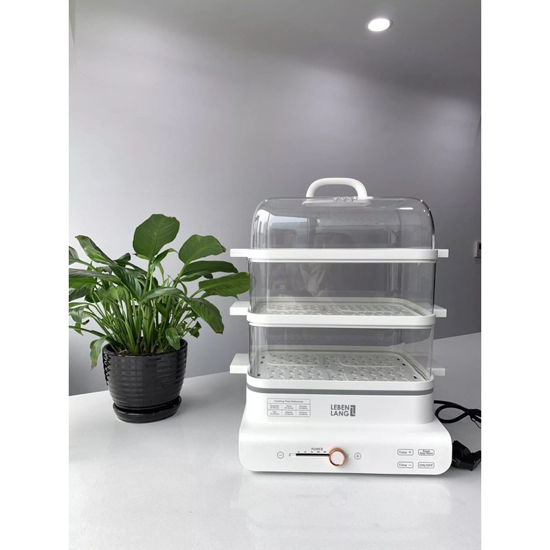 Nồi hấp điện 3 tầng LEBENLANG LBEL5031, dung tích 18L