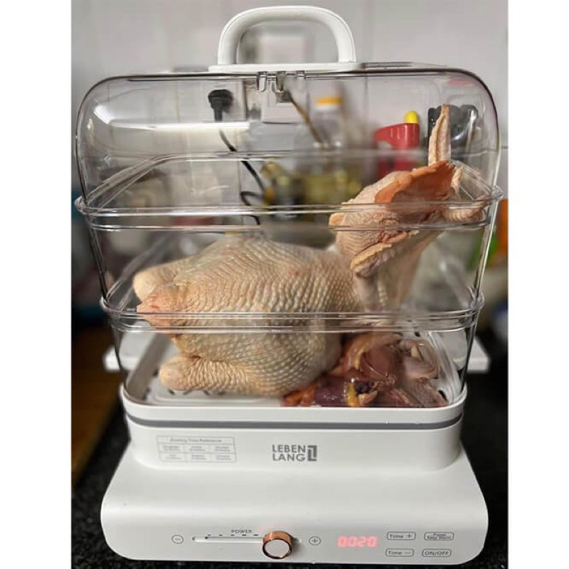 Nồi hấp điện 3 tầng LEBENLANG LBEL5031, dung tích 18L