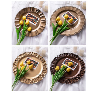 Khay vintage, khay vàng retro cổ điển phong cách bắc âu