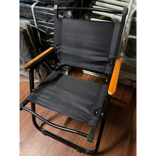 Ghế xếp tựa lưng tay gỗ. ghế Cafe câu cá xếp gọn