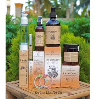 TRỌN BỘ COMBO GỘI + Ủ + SERUM DƯỠNG TÓC KHOẺ GIẢM RỤNG (tặng xịt bưởi + dưỡng mi + cột tóc)