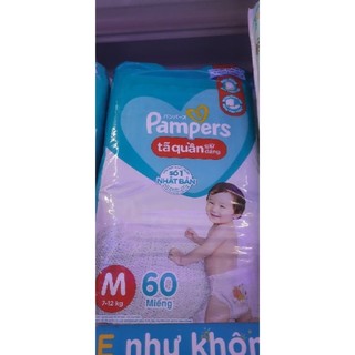 Tã quần pampers giữ dáng đủ size m60/l54/xl48/xxl44