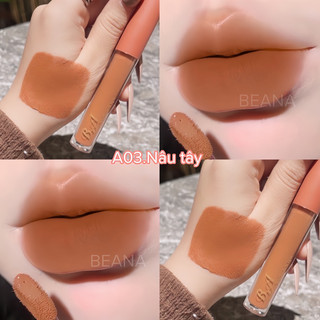 Son kem son lì B.A Velvet lips Màu nâu tây